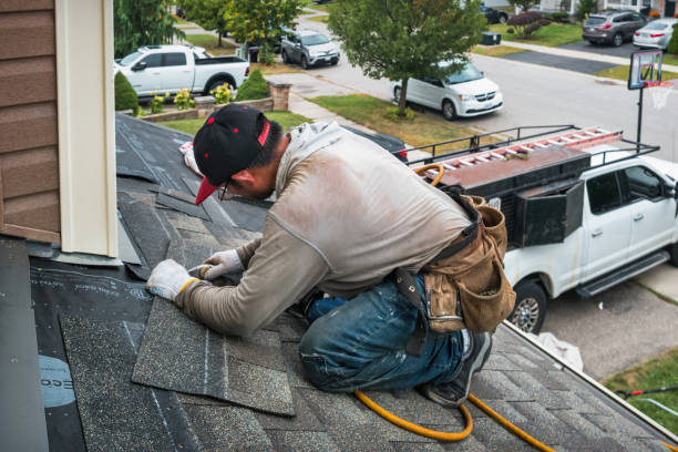 Professional Roofing technician working in South Beloit, IL